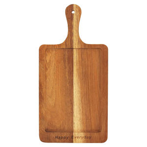 Luxe Ins Acacia Bois Écologique À La Main Plateau De Service Plateau Oblong Assiette En Bois Apéritif Fromage Planche Charcuterie-Alimentaire - Product Image 4