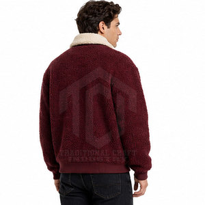 Premium Warm Winter <b>Sherpa</b> <b>Jacket</b> with Front Logo Customized Colors & Logo Trending Design for Online Sale - Product Image 3