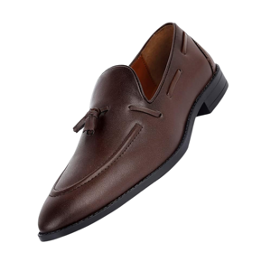 Mens Genuine Leather <b>Dress</b> Loafers Shoes Round Toe Leather Upper Slip On Styles OEM Bulk - Product Image 5