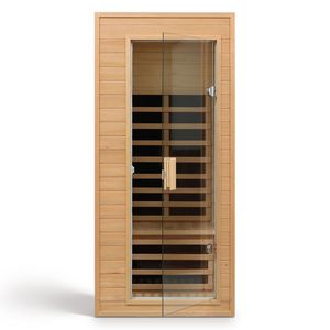 Sauna a Infrarossi per Una Persona in Legno di Hemlock con Funzione di Incasso nel Tetto - Product Image 3