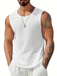 Athletic Sleeveless Top Premium Cotton Fitness Tank Gym Training Muscle Vest <b>Mens</b> Comfortable Running Sports Top - Product Image 2