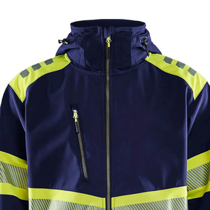 Chaqueta de Seguridad Softshell para Hombre OEM, Impermeable y Cómoda, Ropa de Trabajo Reflectante para Exteriores, Talla Personalizada - Product Image 5