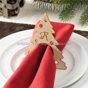 Hermoso servilletero de madera lisa para estilo rústico de granja, comedor, cocina, decoración, fiesta, boda - Product Image 6