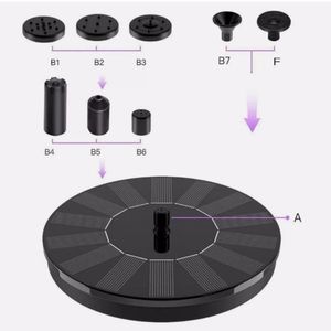 Solar Powered Water Pump for Outdoor Pond Garden Pool Bird Bath Fountain US Bird Bath Fountain Solar Powered Water Pump <b>Floating</b> - Product Image 4