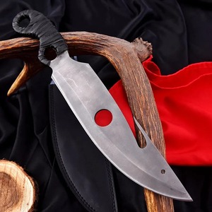 Couteau de chasse à lame fixe en acier inoxydable avec manche en bois, épaisseur 0,6 mm, OEM disponible pour une utilisation en extérieur - Product Image 3