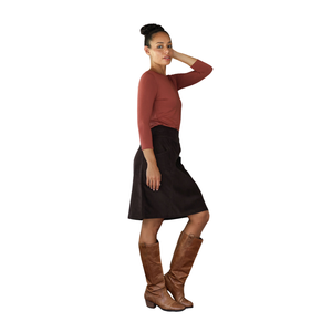 Falda midi estampada para mujer con tela transpirable de verano - Product Image 5