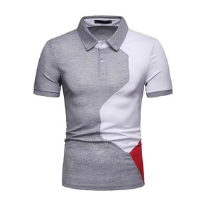 Camisas Polo de Corte Regular para Hombre, Cuello Cuadrado, Manga Corta, Transpirables, Tejido Satinado, Bordadas, 100% Algodón - Product Image 2