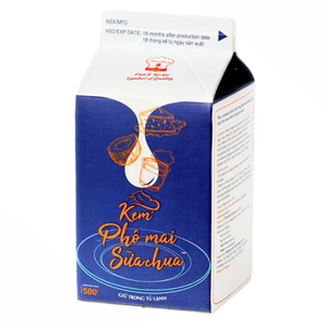 ผู้จัดจำหน่ายขายส่ง จัดส่งรวดเร็ว รับผลิตแบบ OEM/ODM ครีมฮาลาลสำหรับเครื่องดื่ม ครีมโยเกิร์ต ชีส ครีมแต่งขนมหวาน 500 กรัม สำหรับกาแฟและชานม - Product Image 1