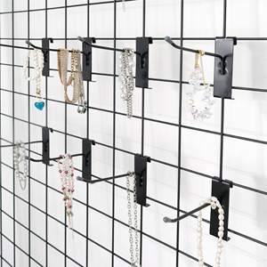 HUHOLE 50 crochets muraux en métal noir pour grille murale, 6 pouces, durables jusqu'à 9,9 lb - Product Image 3