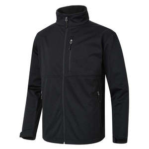 Veste polaire unisexe à fermeture éclair intégrale, col montant, bleu uni, manches longues, décontractée, pour le printemps, imperméable, coupe-vent, réversible - Product Image 1