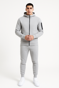 Ropa Deportiva de la Mejor Calidad, Conjuntos Deportivos con Capucha para Invierno 2024, Logotipo Personalizado, Felpa Técnica, Algodón, para Entrenamiento, Hombre, Jogger, Talla Grande - Product Image 4