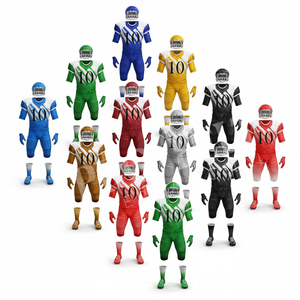 Uniforme de football américain de qualité supérieure, entraînement professionnel, haute résistance aux impacts, manches courtes, rembourrage confortable, design personnalisé - Product Image 1