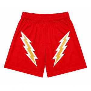 Pantalones Cortos Deportivos Personalizados para Hombre, Estilo Vintage, Tejidos en Lona de Poliéster/Algodón, Cintura Media, Cierre con Cordón, Elásticos, Transpirables y de Secado Rápido - Product Image 3