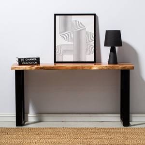 Consola de Madera de Acacia Vandana Sierra Mira, Mueble de Acento Minimalista de Madera Sólida Moderna - Product Image 2