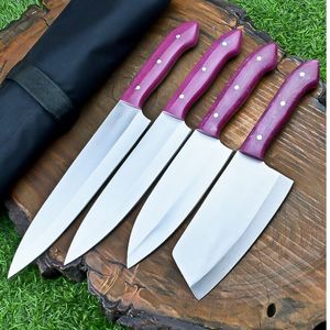 Ensemble complet de couteaux de chef pour les cuisiniers amateurs et les professionnels de la cuisine, avec des outils de découpe polyvalents et des poignées ergonomiques - Product Image 1