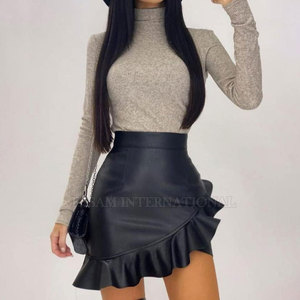 Premium Quality Private Label Women Leather Skirts Wholesale Low Moq Women Leather Skirts For Adult - Product Image 5
