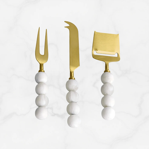FAIZA CRAFT Decorative Resin Bead Handle Stainless Steel <b>Cheese</b> <b>Knife</b> <b>Set</b> Dishwasher Safe Eco-Friendly Table Top <b>Cheese</b> Tools - Product Image 4