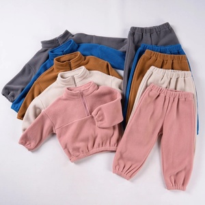 Survêtement d'hiver pour enfants, ensemble sweat-shirt et pantalon à taille élastique pour garçons et filles, tenue décontractée d'automne, sur mesure - Product Image 1