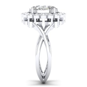 Bague de promesse de mariage REYES artisanale en argent sterling 925, plaquée or 14 carats, cadeau d'anniversaire de luxe, bijoux fins pour femmes - Product Image 3