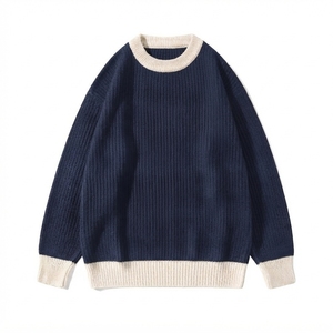 Mens Knitted <b>Pullover</b> <b>Sweater</b> Crew Neck Long Sleeve Solid Color Autumn Wear 100% Acrylic Regular Fit - Product Image 5