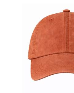 Casquette de baseball en coton délavé orange rouille, unie, ajustable, unisexe, décontractée, respirante, confortable, qualité supérieure - Product Image 3