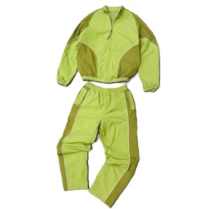 Premium Nylon Panel Work Windbreaker Set Custom Wholesale Factory Supplier USA Casual Winter Streetwear <b>Jacket</b> Pants Outfit - Product Image 3