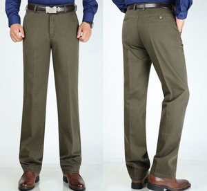 Pantalones Casuales para Hombre en Stock, Pantalones de Algodón para Hombres de Mediana Edad y Mayores, para Usar en Todas las Estaciones - Product Image 2