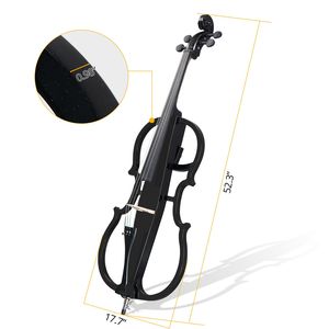 Violoncello Elettrico Full Size 4/4 con Custodia, Arco, Resina, Auricolari e Cavo di Collegamento - Product Image 6