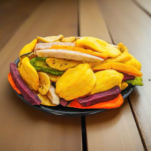 Chips de fruits mélangés croustillants, frites sous vide, 100% naturelles, collations saines, mélange de fruits tropicaux séchés, faible teneur en sucre, fournisseur en gros - Product Image 2