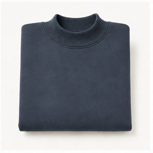 Sudadera Personalizada para Mujer, Color Gris Carbón, Cuello Alto Simulado, Hombros Caídos, Manga Larga, Modelo WSS-0001 - Product Image 4