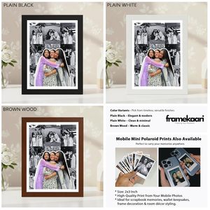 Cadre photo rectangulaire mural Abdul Royal World Export en bois massif fait main, design vintage moderne et romantique pour couple - Product Image 6