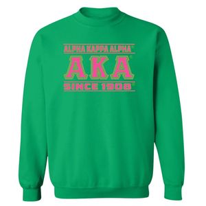 Sudadera Verde AKA con Cuello Redondo, Manga Larga, Puños Acanalados, Estampado Gráfico, Informal, para Mujer, Uso Diario, Cómoda, Modelo 1908 - Product Image 1