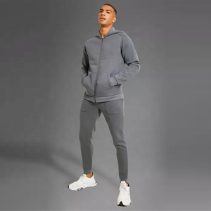 Latest Designs <b>Men</b> Hooded Casual <b>Pullover</b> Tracksuit Solid Reversible Custom Logo/Color 100% Cotton Breathable Comfortable High - Product Image 1