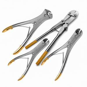 4 Pcs Manual TC Pin & Wire Cutter Set Orthopedic Surgical Tungsten Carbide Inserts Stainless Steel Instruments By Blush Surgical - Product Image 3