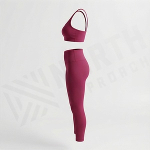 ชุดโยคะไร้รอยต่อสำหรับผู้หญิง ชุดกีฬาออกกำลังกาย ชุดฟิตเนส ชุดออกกำลังกายในยิม ชุดกีฬาสำหรับผู้หญิง อุปกรณ์ออกกำลังกาย - Product Image 3