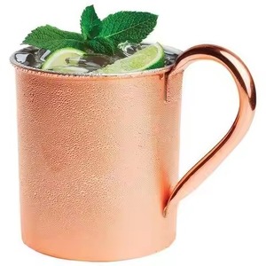 Premium Grade Copper Mug Moscow Mule Cup Food Safe Interior <b>Drinkware</b> for Bar Kitchen Restaurant Cocktail Service - Product Image 4