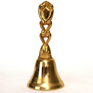 Premium Quality Solid <b>Brass</b> Pooja <b>Bell</b> Wall Hanging High-Lustre Gold Finish Handcrafted Home Decor for Festival Occasions - Product Image 6
