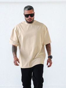 Men <b>Acid</b> Wash Tee Oversized <b>Drop</b> Shoulder Boxy Fit Short Sleeve Casual Cotton Loose Fit Streetwear Top top mens oversized boxy - Product Image 5