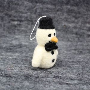 Felt Snowman Christmas Ornament Handmade Hanging <b>Decoration</b> <b>Winter</b> Tree Decor Home Display - Product Image 4