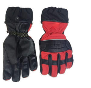 Gants de travail en cuir imperméables de sécurité pour pompiers - Product Image 1