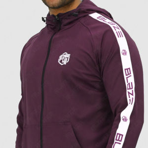 Rehaussez votre garde-robe avec des ensembles de jogging 2 pièces, PANNEAU DE COULEUR CONTRASTÉE AVEC LOGO - Product Image 1