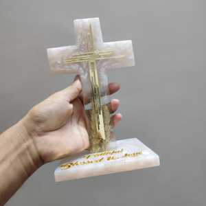 Premium Quality Angel Resin Wood Cross (Model) for Baptism First Communion & <b>Confirmation</b> - Product Image 1