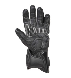 Gants de moto en cuir de vachette à doigts entiers avec protection rigide des articulations, paume antidérapante, imperméables, séchage rapide, imprimés, pour le sport - Product Image 4