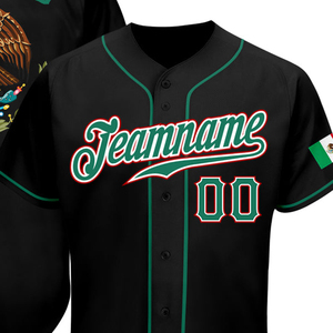 Maillot de baseball personnalisé sublimé OEM 100 % polyester, décontracté, avec boutons sur le devant, nom et numéro d'équipe, design de chemise de sport - Product Image 2