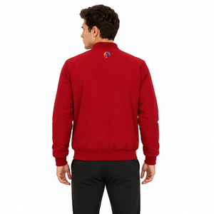 <b>smart</b> men bomber <b>jacket</b> with lightweight construction smooth fabric and comfortable fit for modern fashion and casual daily wear - Product Image 3
