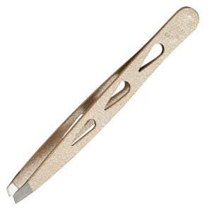 Pinzas de Depilar Profesionales Reutilizables de Acero Inoxidable con MOQ Bajo para Salones, Pinzas de Depilar Inclinadas OEM con Empaque Personalizado - Product Image 2