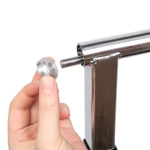 Comodino Multifunzionale Regolabile in MDF/Ferro con 4 Ruote e Freno, Colore Venatura Legno Scuro per Ospedali - Product Image 6