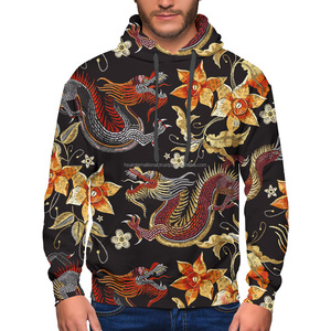 Sudadera con Capucha Unisex de Alta Calidad, Corte Regular, Diseño Personalizado con Patrón Sublimado en 3D, 100% Poliéster de Secado Rápido para Invierno - Product Image 3