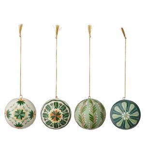Nouveau design tendance d'usine : Couvercle rond classique en bois à paillettes, différentes tailles (8 cm, 10 cm, 12 cm) pour la décoration intérieure de Noël et les motifs DIY - Product Image 5