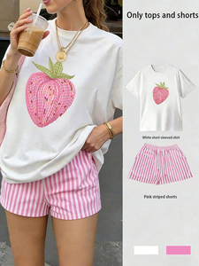 Women Summer Set Solid 100% Cotton Quick Dry Breathable Eco-Friendly Lightweight Cool Feeling Soft Fabric Cheap Price OEM - Product Image 5